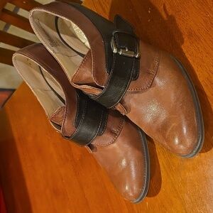 Liz & Co Ankle Boot Saddle & Brown Leather